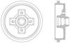 VW 1HO501615A Brake Drum
